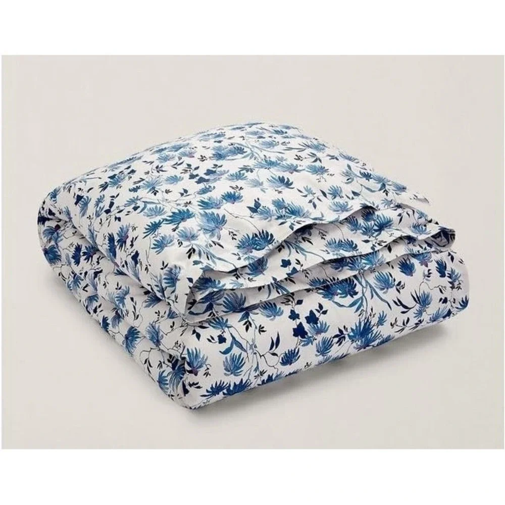 Ralph Lauren Adelaide Floral Queen Duvet Cover 100% Cotton Sateen Blue NWT $355